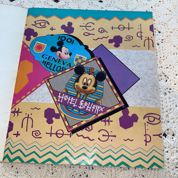 Retro Mickey's World Tour 6 Book Covers Vintage 1991 Complete By Golden books - Picture 5 of 8